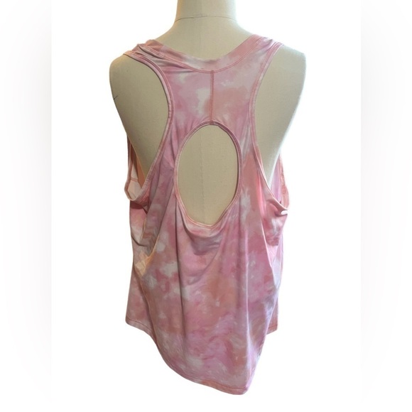Athleta Momentum pink tie dye Razor Back Tank - Picture 2 of 6